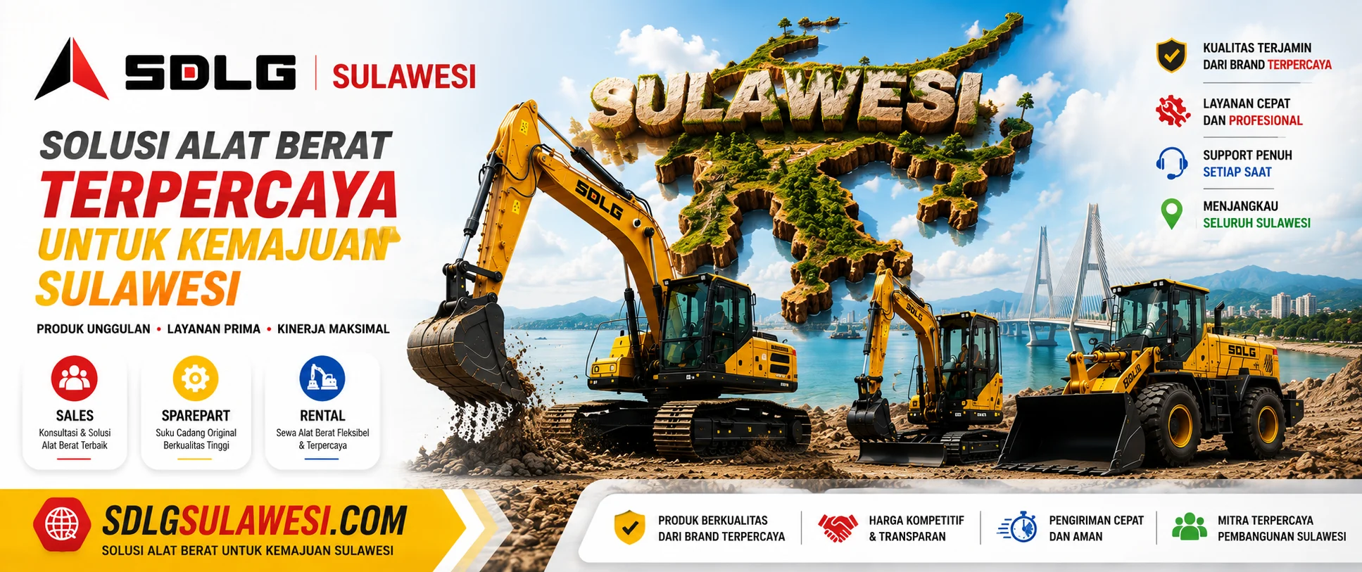 SDLG SULAWESI - ALAT BERAT SDLG SULAWESI - EXCAVATOR SULAWESI - ALAT BERAT MAKASSAR - EXCAVATOR MAKASSAR